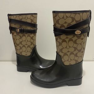 Coach Signature Rain Boots